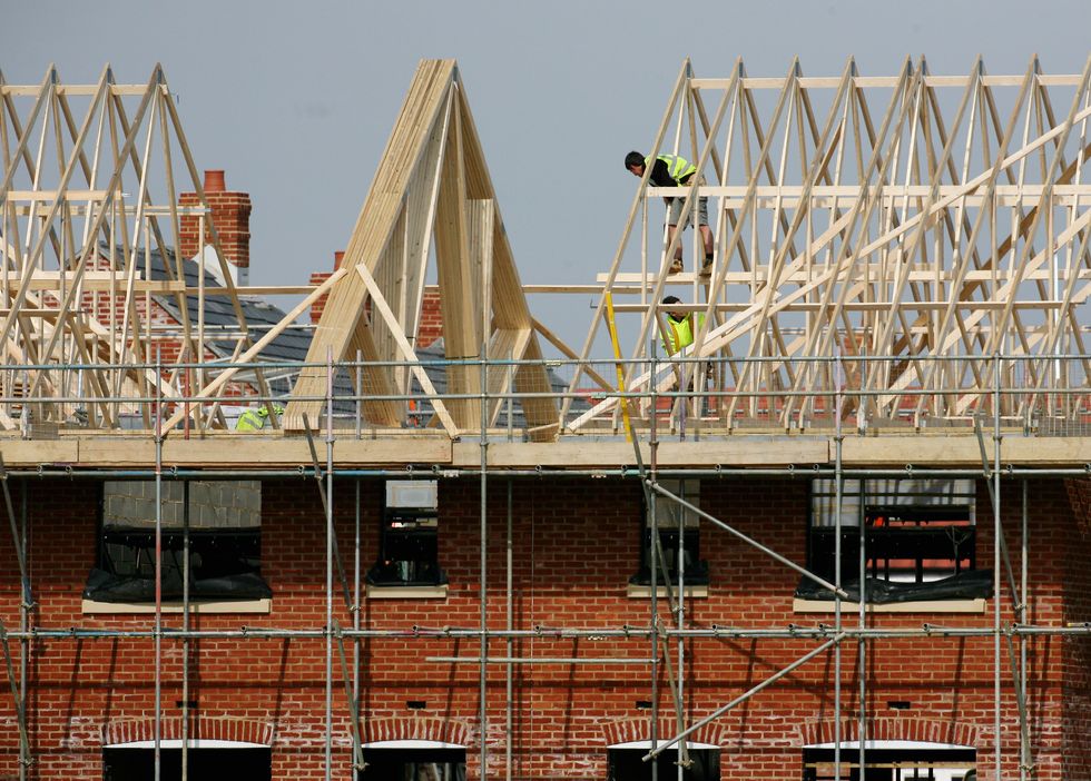 A stock image of building work