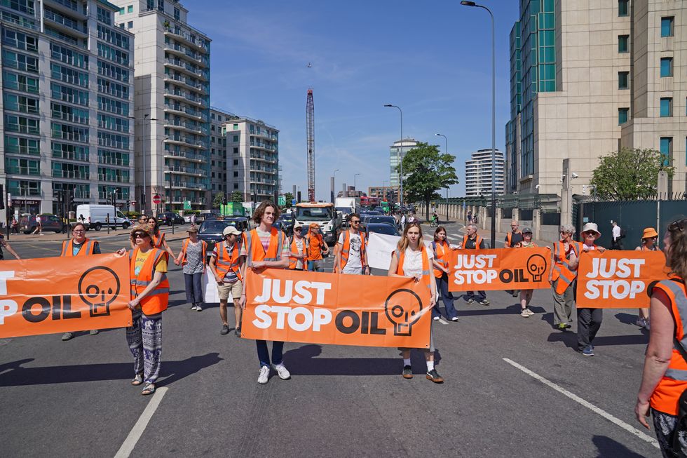 A stock image of Just Stop Oil