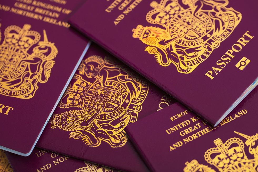A stock image of passports