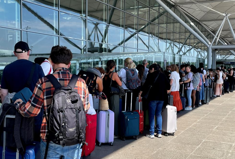 Obrázek front na letišti Stansted