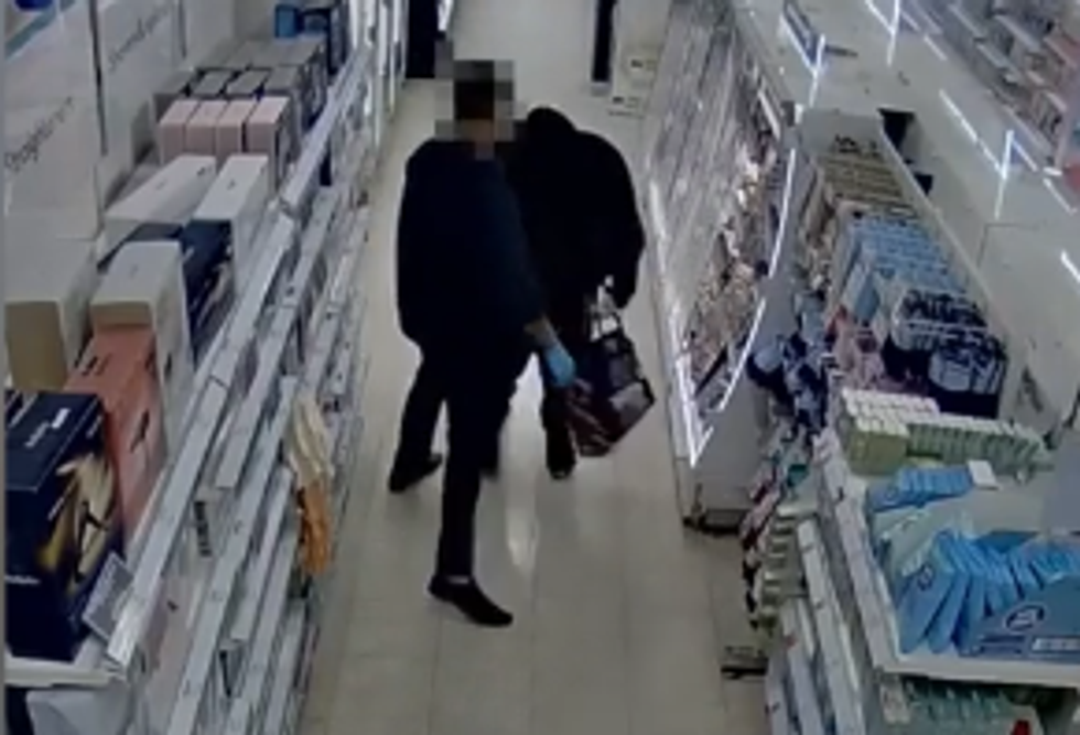 A store worker tried to stop Hutchinson one time