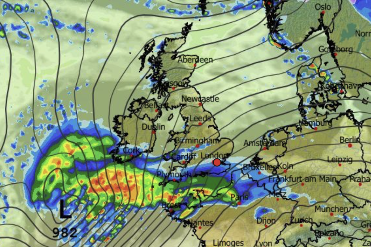 A storm is scheduled to smash Britain on Monday