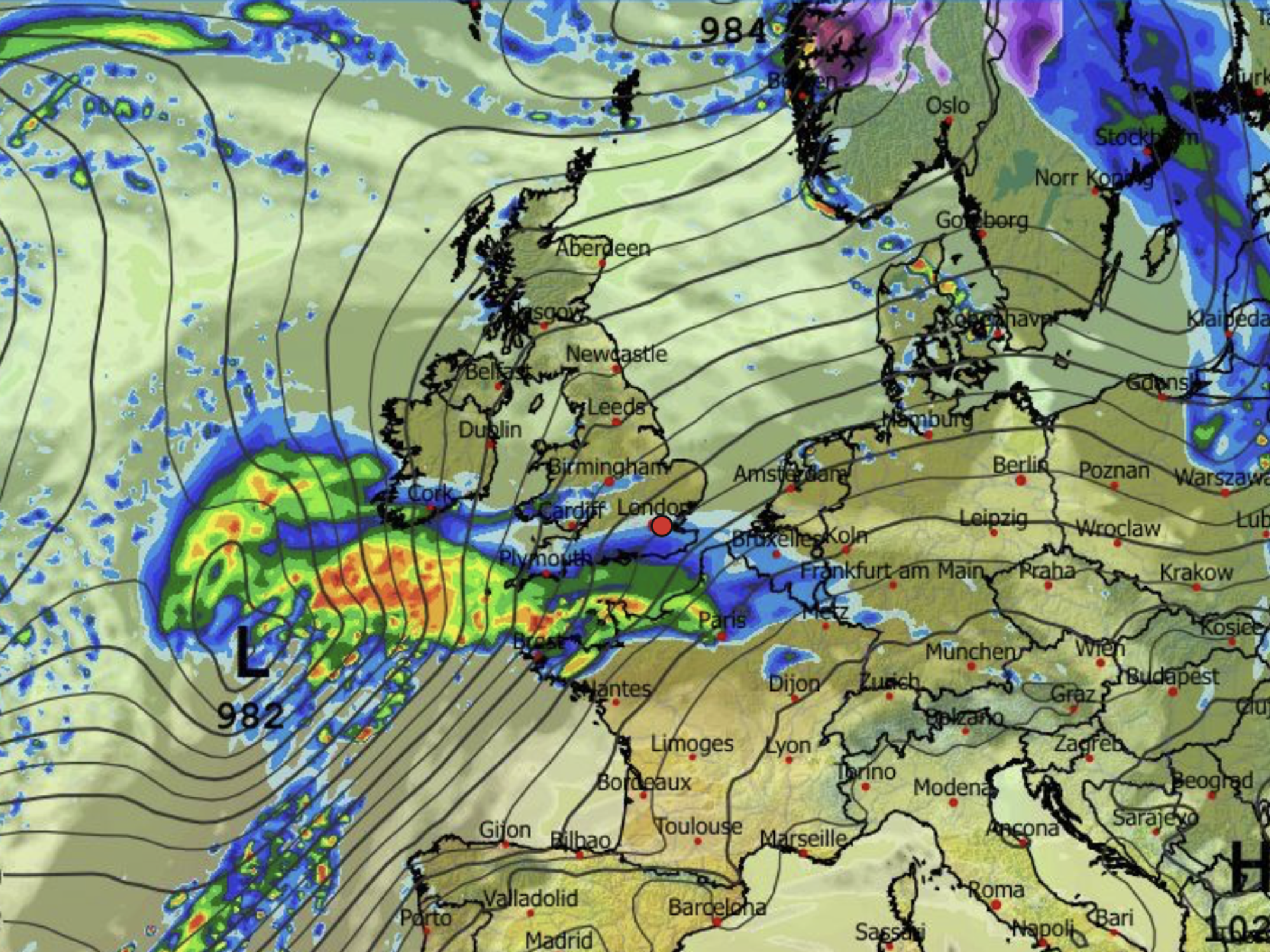 A storm is scheduled to smash Britain on Monday