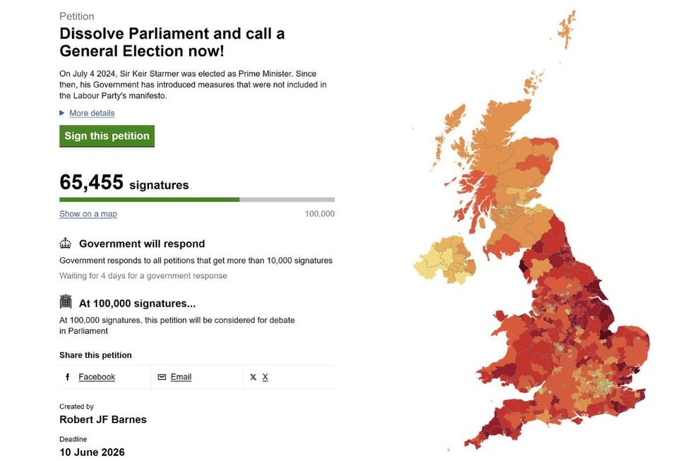 A third petition has received more than 65,000 signatures