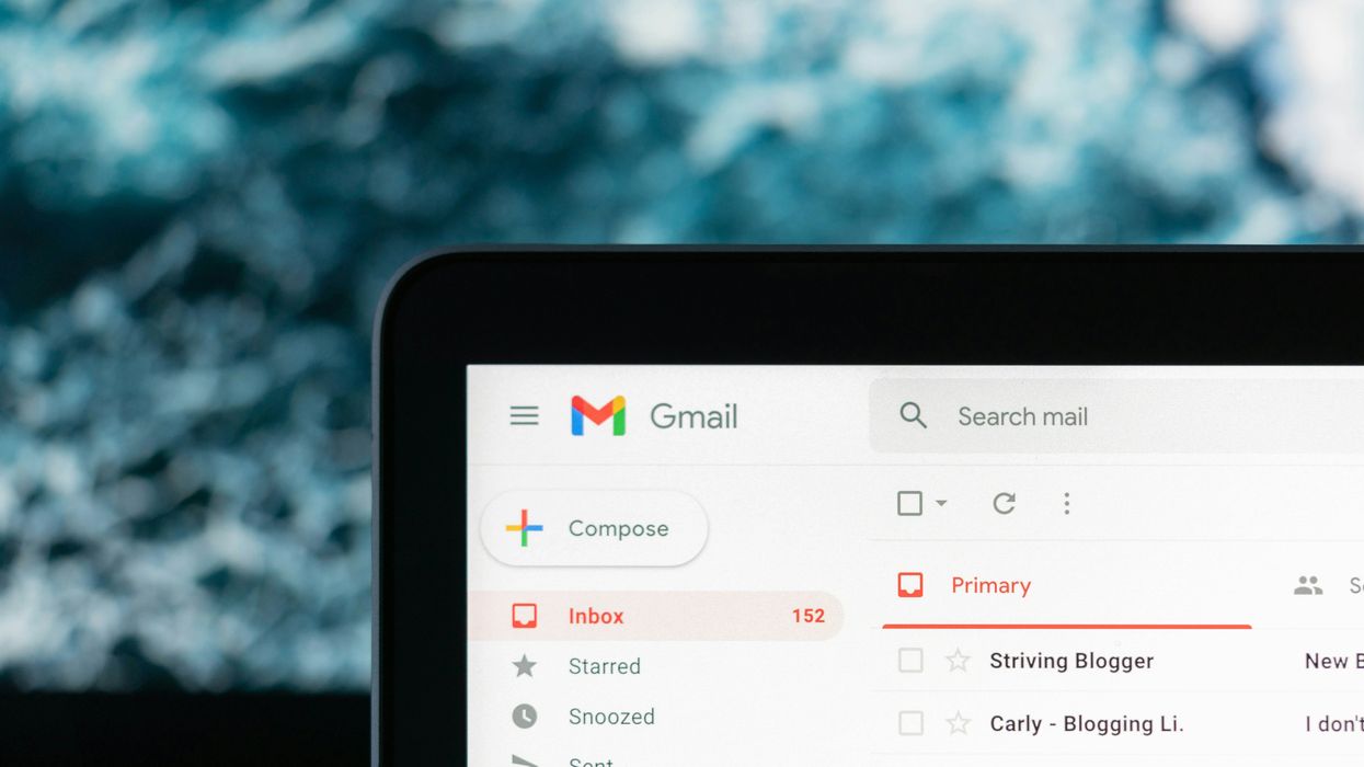 a thread of emails in a gmail inbox on desktop pictured on a laptop