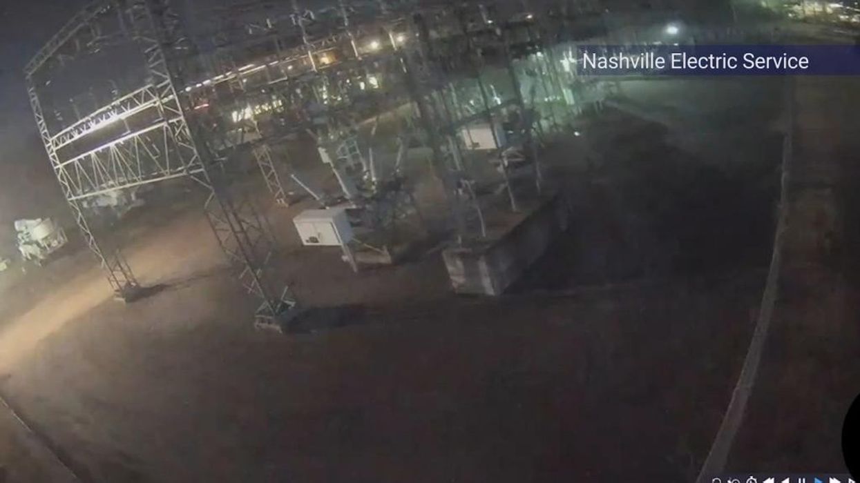 WATCH: Explosion as tornado SMASHES through power substation in Nashville