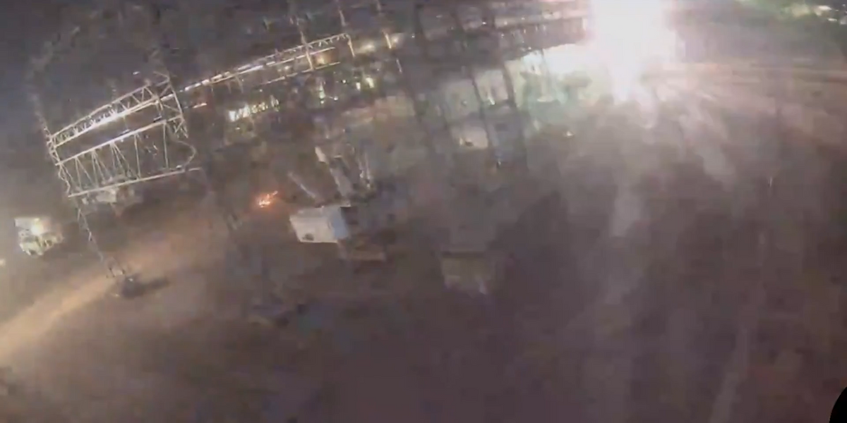 NextImg:WATCH: Explosion as tornado SMASHES through power substation in Nashville