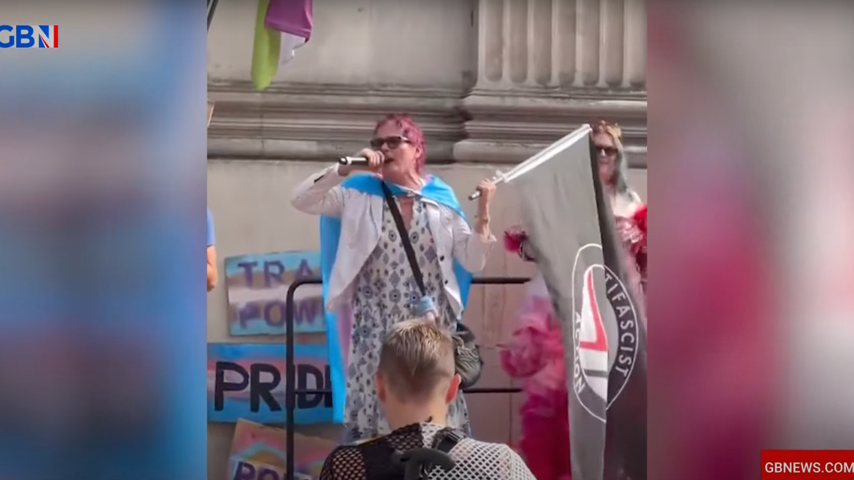 Trans activist arrested after telling rally of supporters to 'punch' feminists