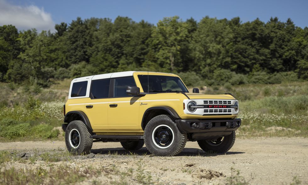 A \u200b2023 Ford Bronco Heritage Limited Edition Yellowstone Metallic