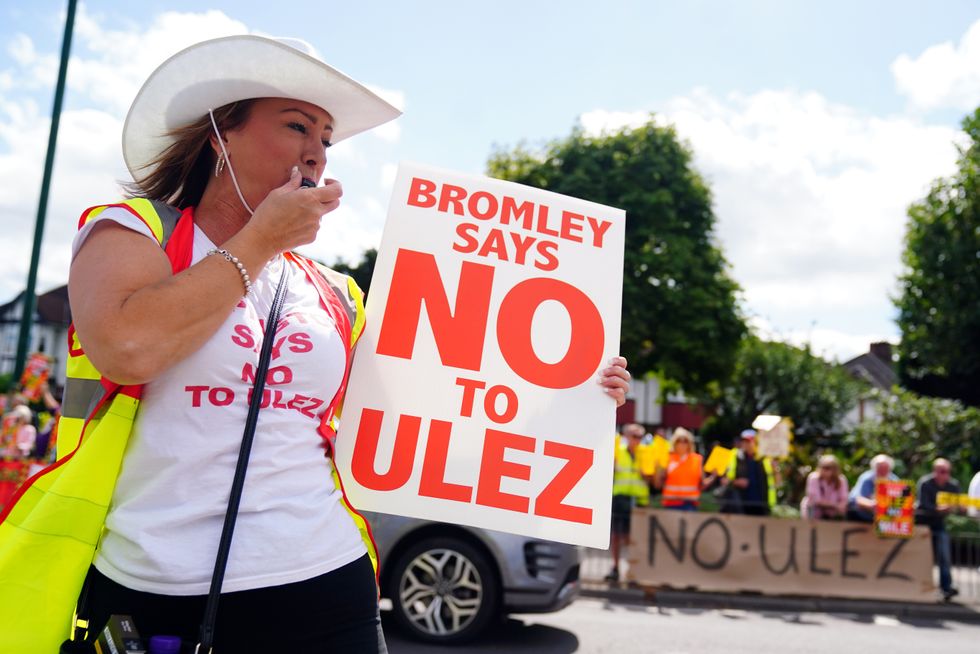 A Ulez protest