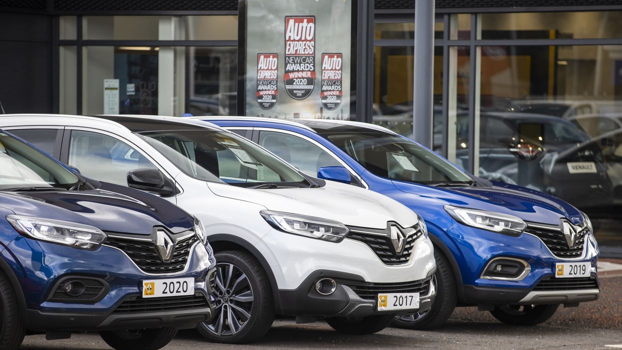 A used car dealership