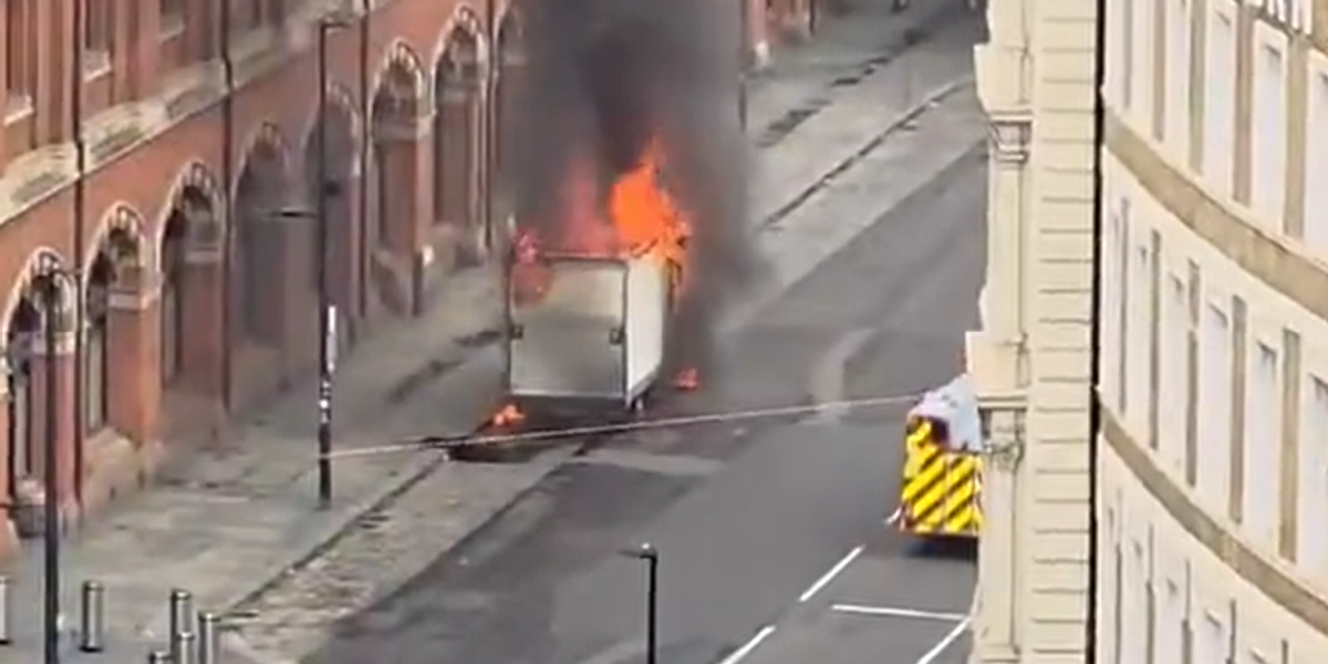NextImg:King's Cross fire: Van erupts into flames outside London station