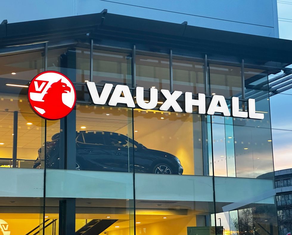 A Vauxhall showroom