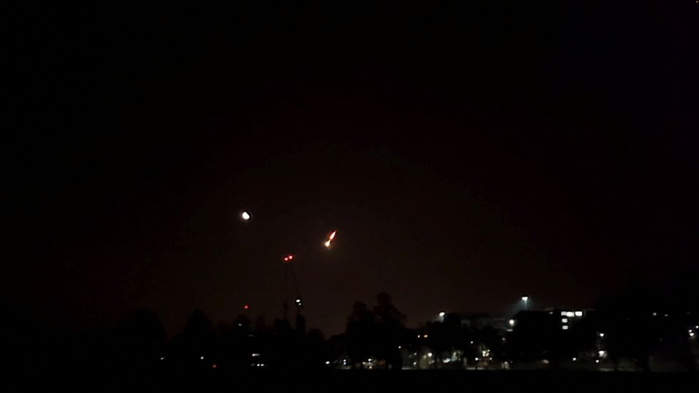 A view of a small asteroid passing through Earth's atmosphere in Brighton, Britain February 13, 2023 in this screen grab obtained from a social media video. Twitter/@KadeFlowers/via REUTERS THIS IMAGE HAS BEEN SUPPLIED BY A THIRD PARTY. MANDATORY CREDIT. NO RESALES. NO ARCHIVES.