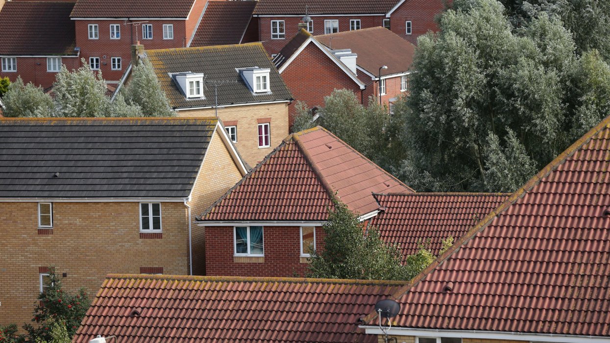 A view of houses in Thamesmead, south east London, as detached houses were the most popular type of property among existing homeowners moving home with a mortgage in the year to March