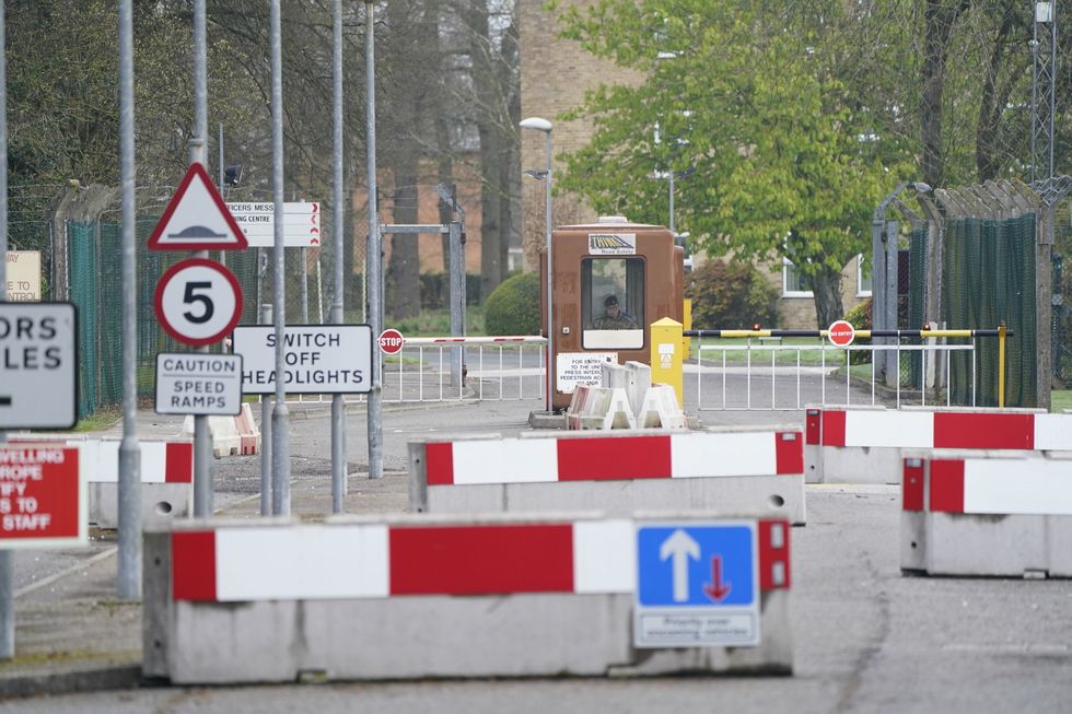 A view of RAF Linton-on-Ouse in North Yorkshire. Asylum seekers who remain in the UK while their claims are considered could be housed in stricter reception centres under the plans. The first will reportedly open in the village of Linton-on-Ouse. Picture date: Thursday April 14, 2022.
