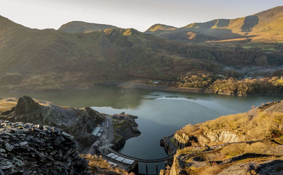 A view of slate works/slate mine that forms part of Slate Landscape of Northwest Wales which has now been formally presented to UNESCO