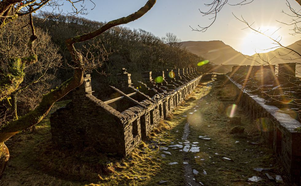 A view of slate works/slate mine that forms part of Slate Landscape of Northwest Wales