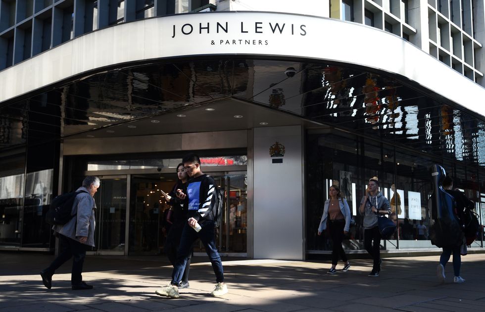 A view of the John Lewis and Partners store in Oxford street, London