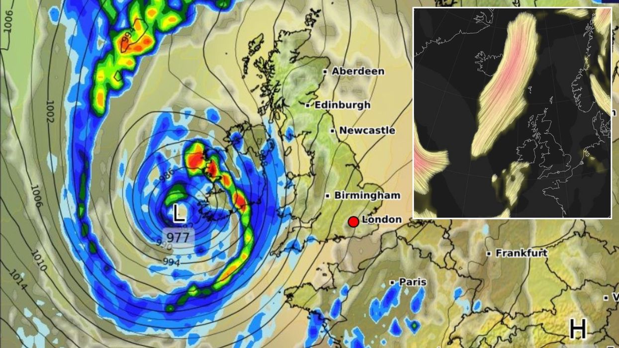 UK weather: 'Torrential rain and strong winds' to batter Britain as 'double jet stream' storm strikes