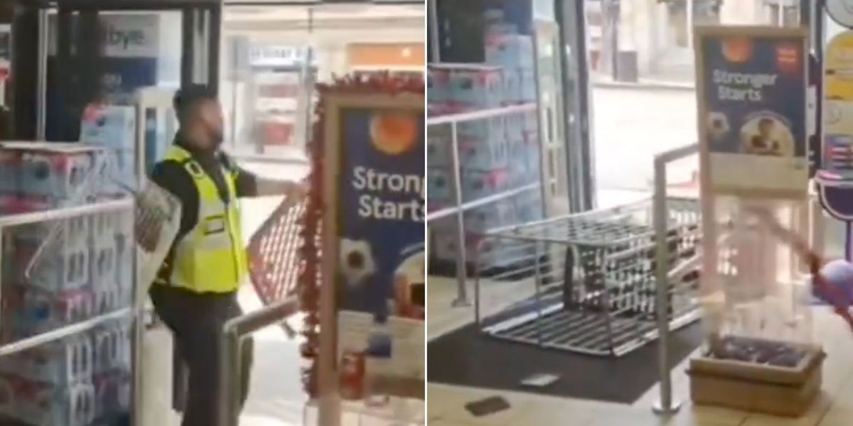 NextImg:Tesco staff hurl metal baskets and crates at ‘shoplifters’ in shocking standoff