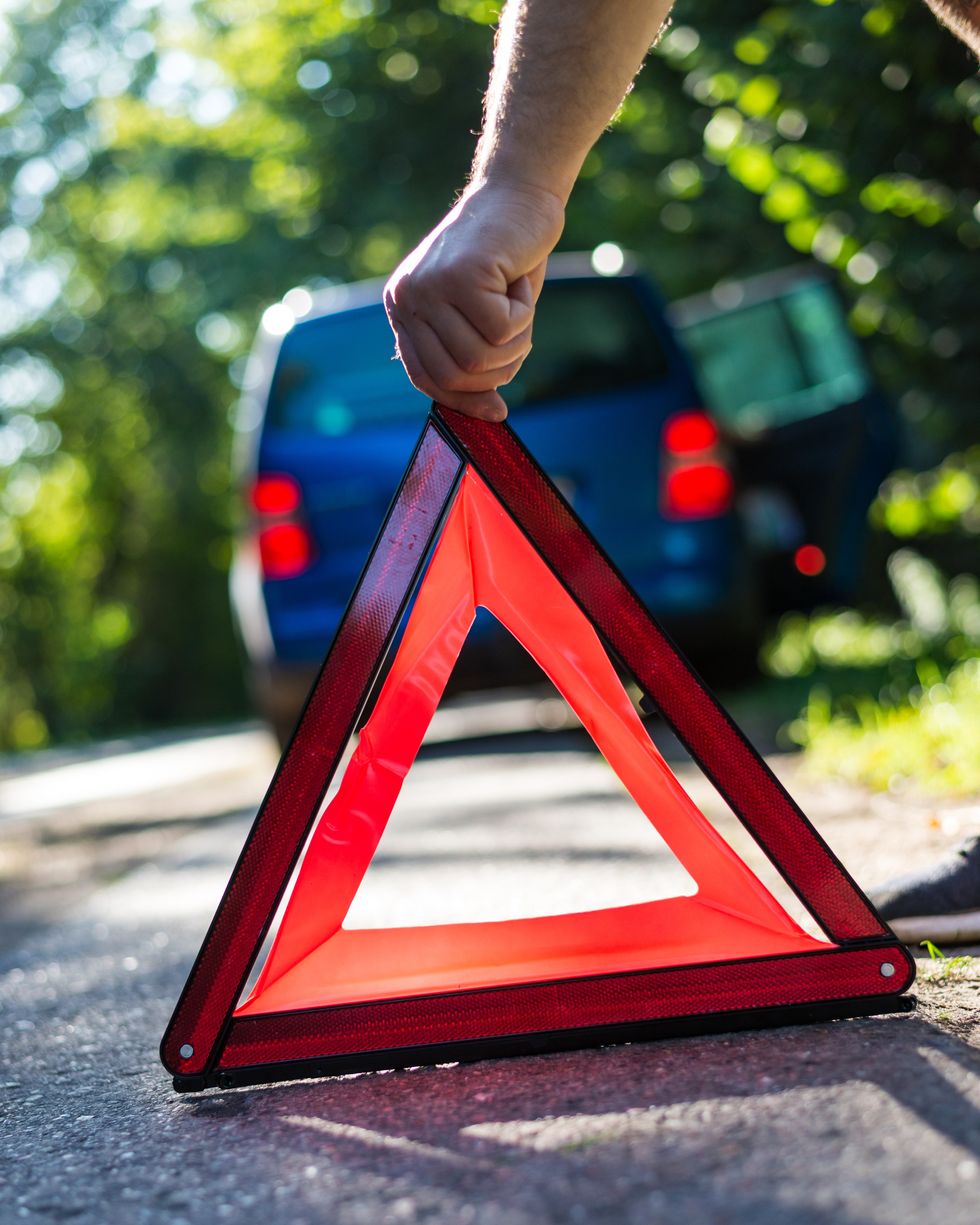 A warning triangle