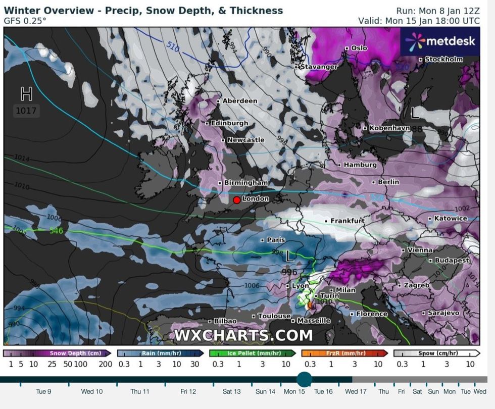A weather chart
