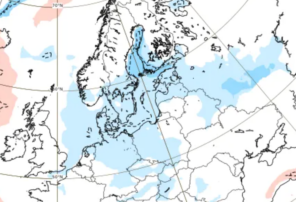 A weather forecast