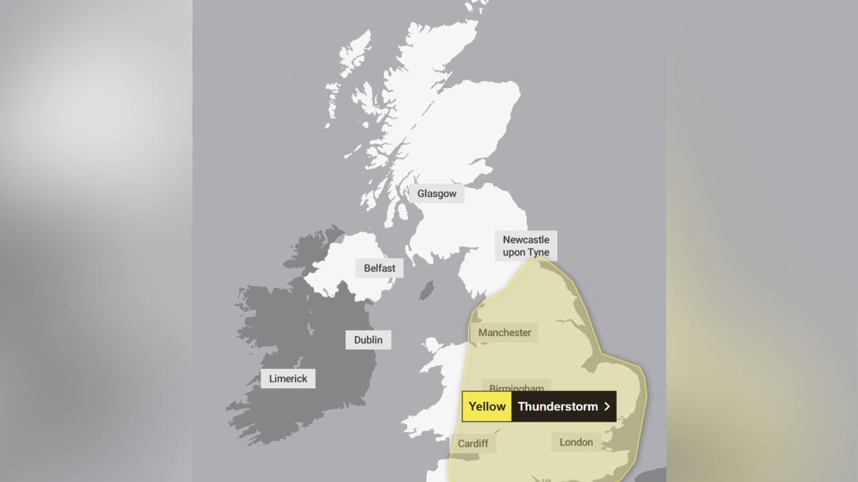 A weather warning has been issued