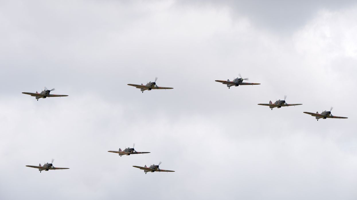 A wing of Hawker Hurricanes