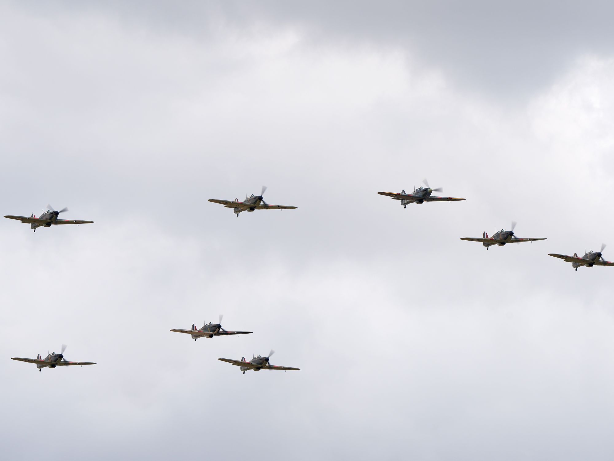 A wing of Hawker Hurricanes