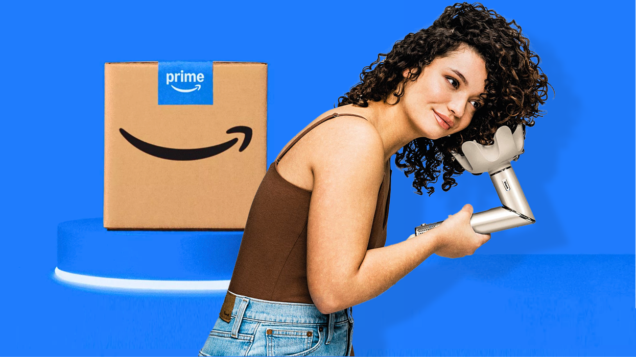 a woman uses the Shark FlexStyle multi hot air styler