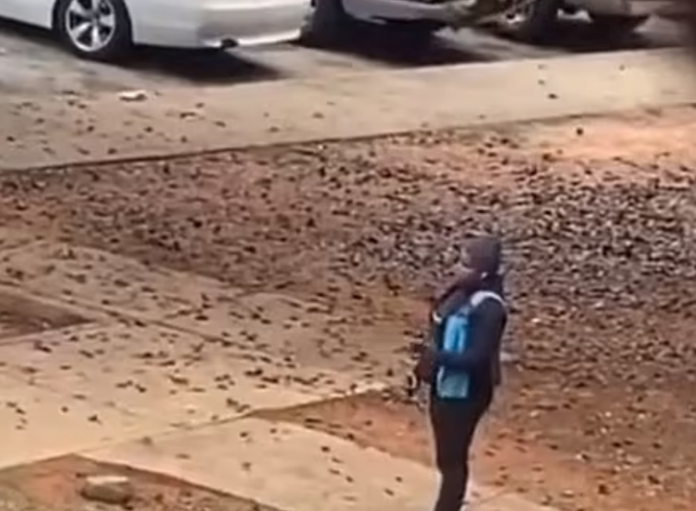 A woman watching