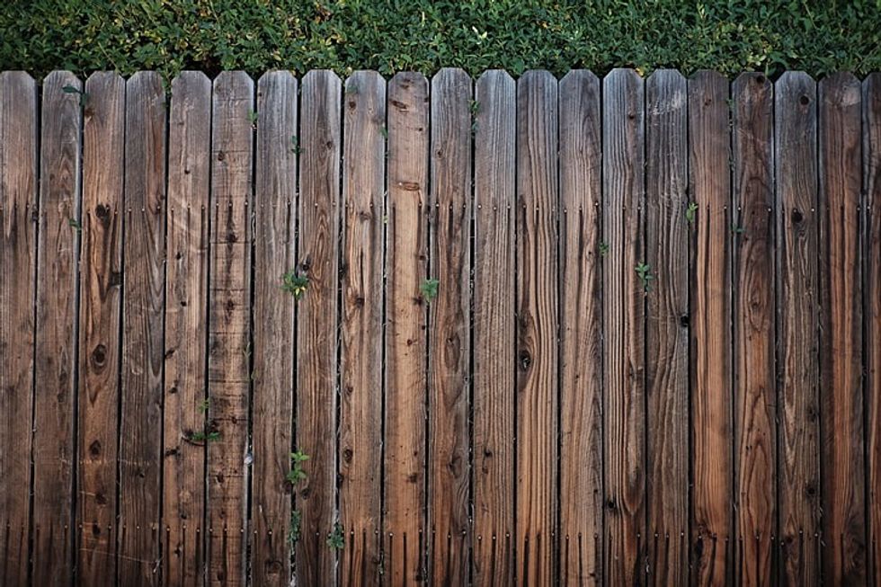 A wooden fence