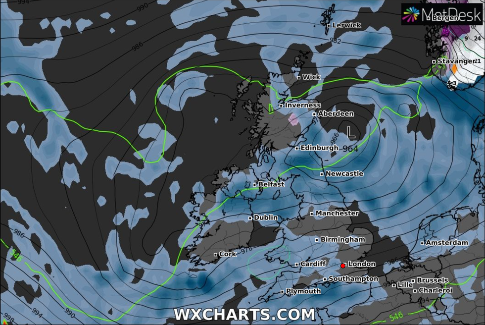 A WX Chart weather map