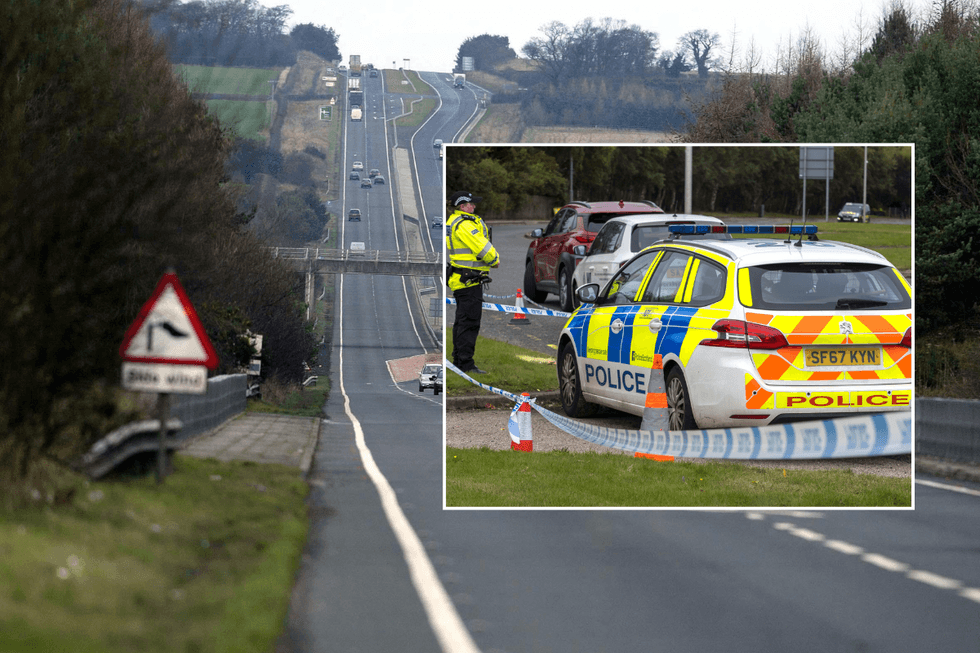 A1 crash and police
