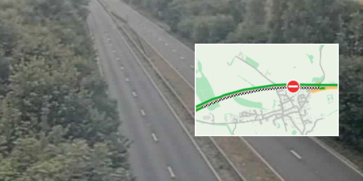 NextImg:Drivers face four hours of delays after multi-vehicle crash and lorry fire leaves two people hospitalised