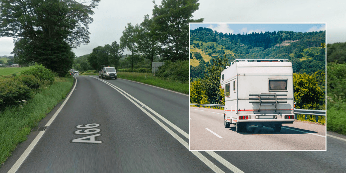 Motorhomes, campervans and large vehicles banned from major A-road as weather impacts travel Motorhomes, campervans and large vehicles banned from major A-road as weather impacts travel