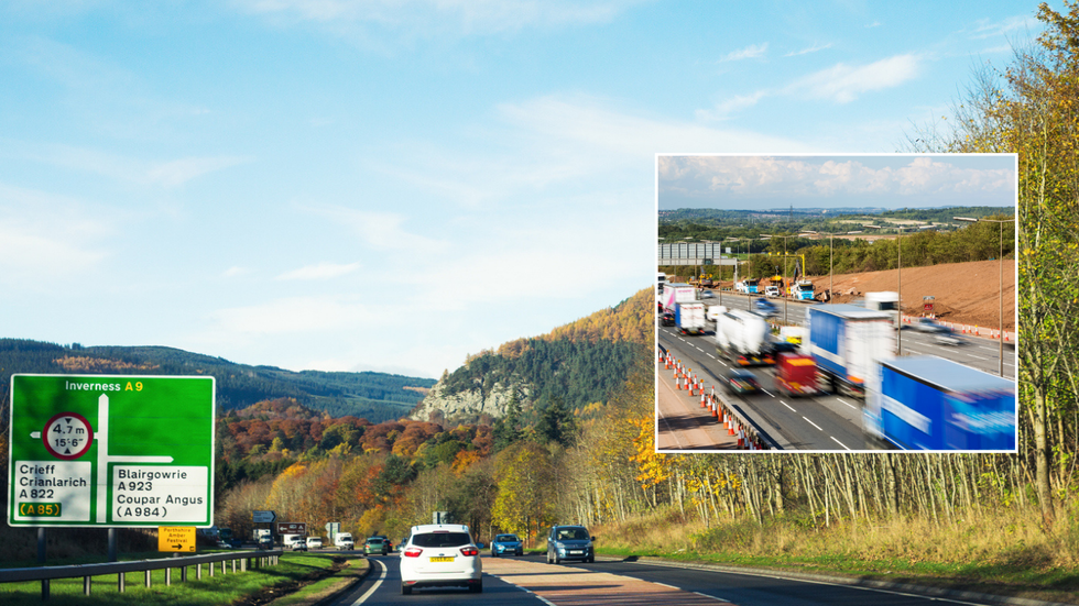 A96 road and HGVs