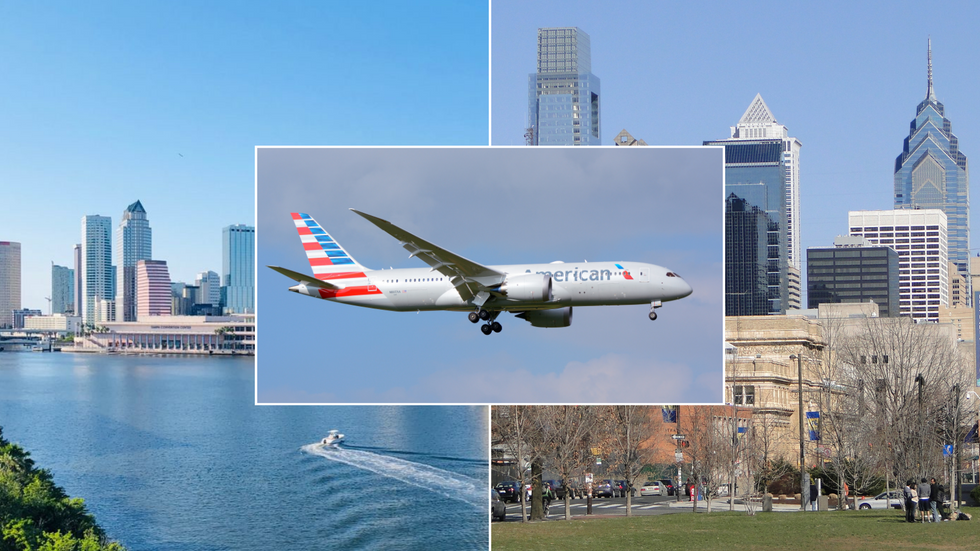AA flight/Tampa/Philadelphia