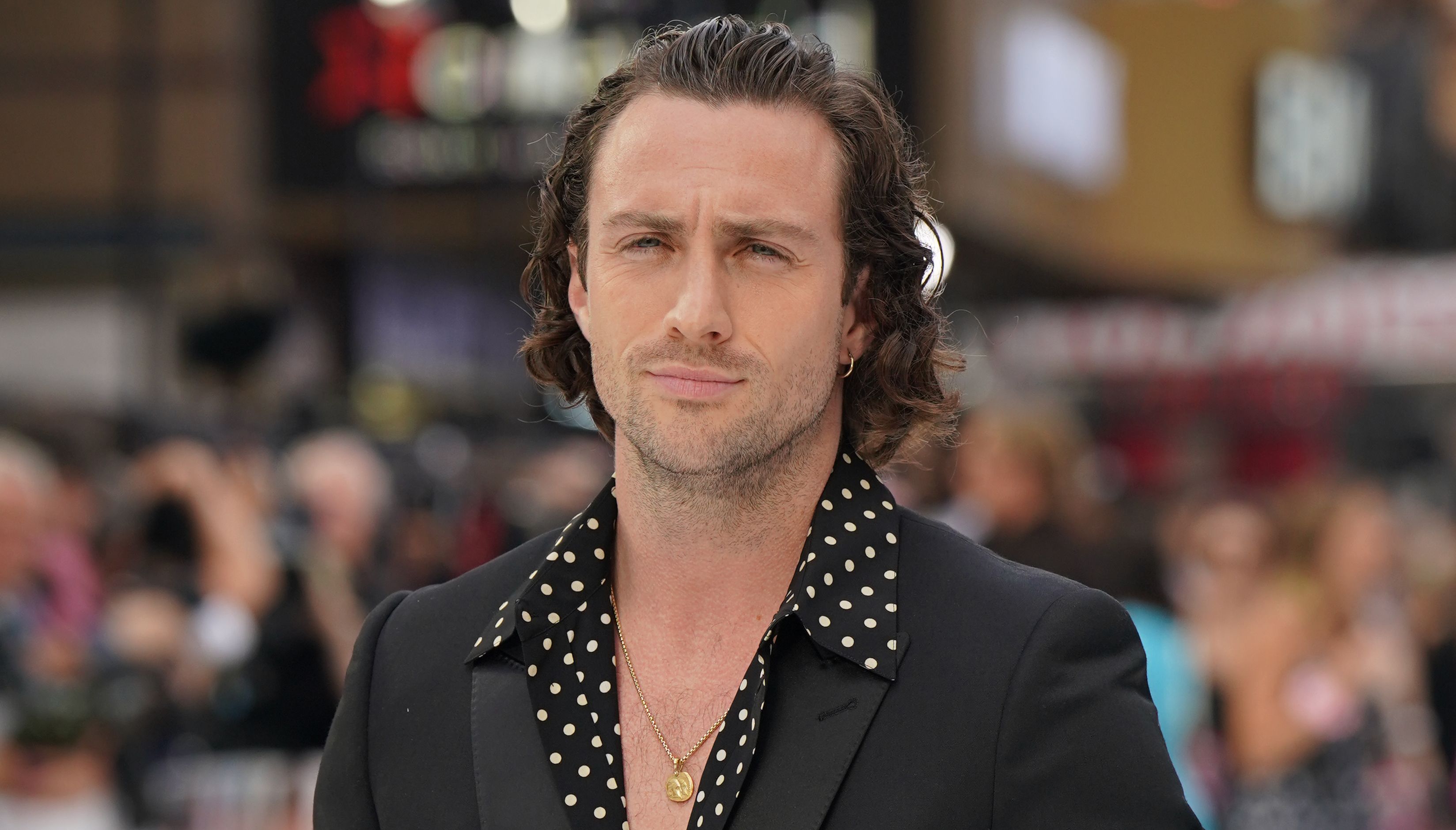 Aaron Taylor-Johnson arriving at the Bullet Train gala screening at Cineworld Leicester Square in London. Picture date: Wednesday July 20, 2022.