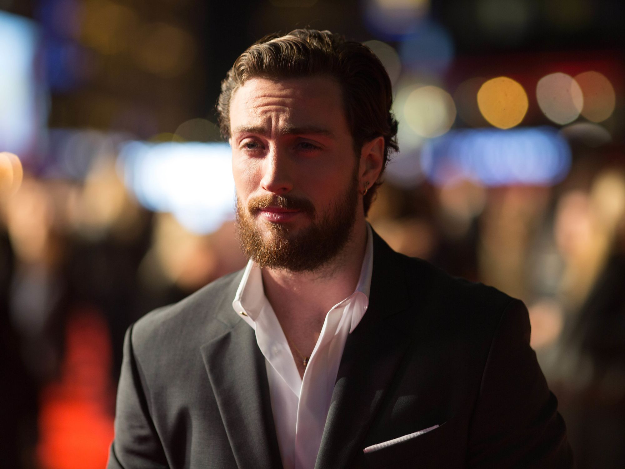 Aaron Taylor-Johnson poses for a picture