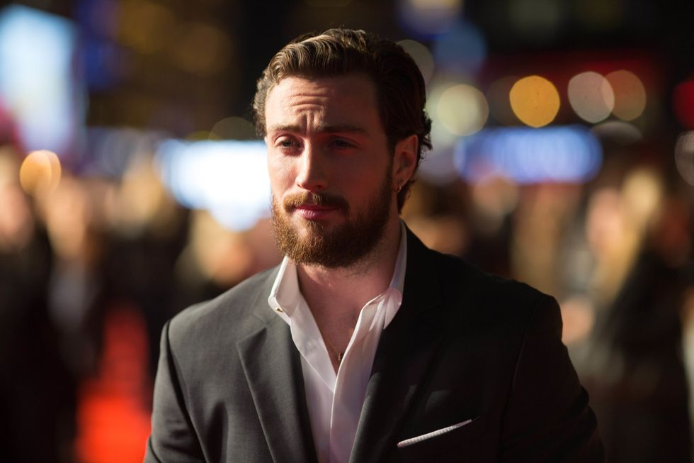 Aaron Taylor-Johnson poses for a picture