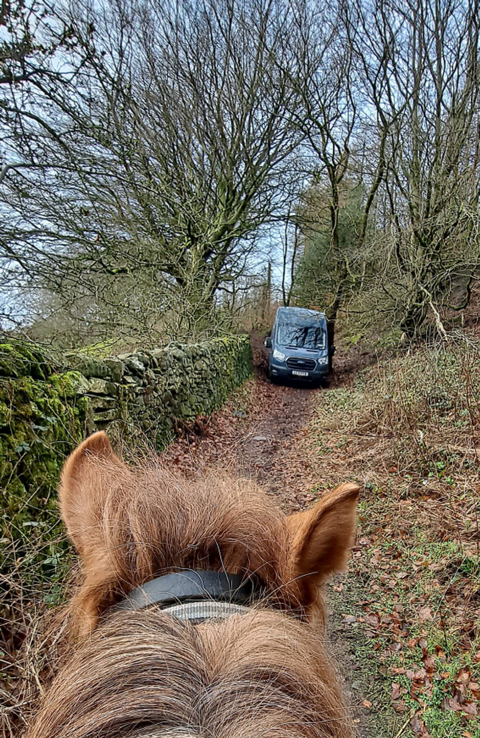 Abandoned Amazon truck