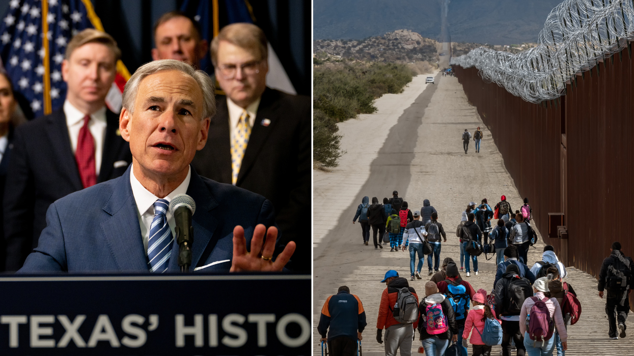 Abbott/Migrants crossing the border
