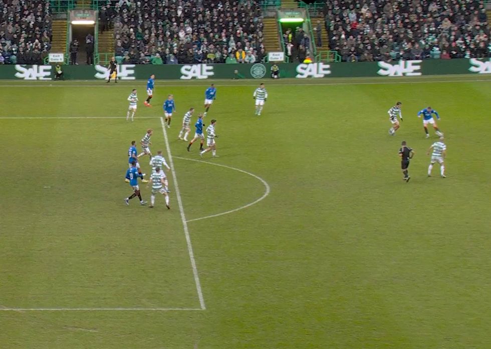 Abdallah Sima appeared to be standing in an offside position