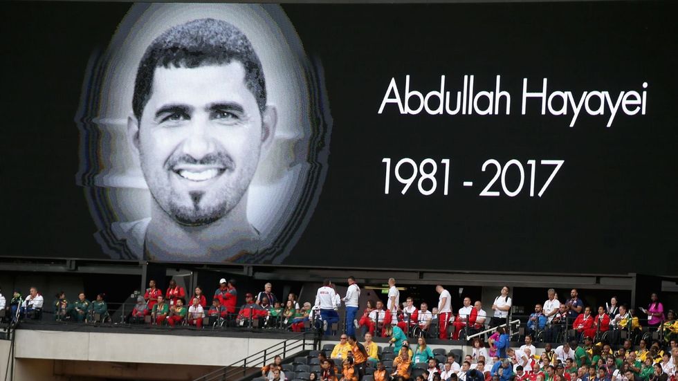 Abdullah Hayayei, a 36-year-old father of five from the United Arab Emirates, suffered fatal injuries after part of a metal throwing cage collapsed during shot put training at Newham Leisure Centre in east London on July 11, 2017