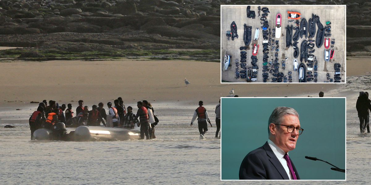 NextImg:Channel boat packed with 'double' the usual number of migrants onboard intercepted as new record smashed