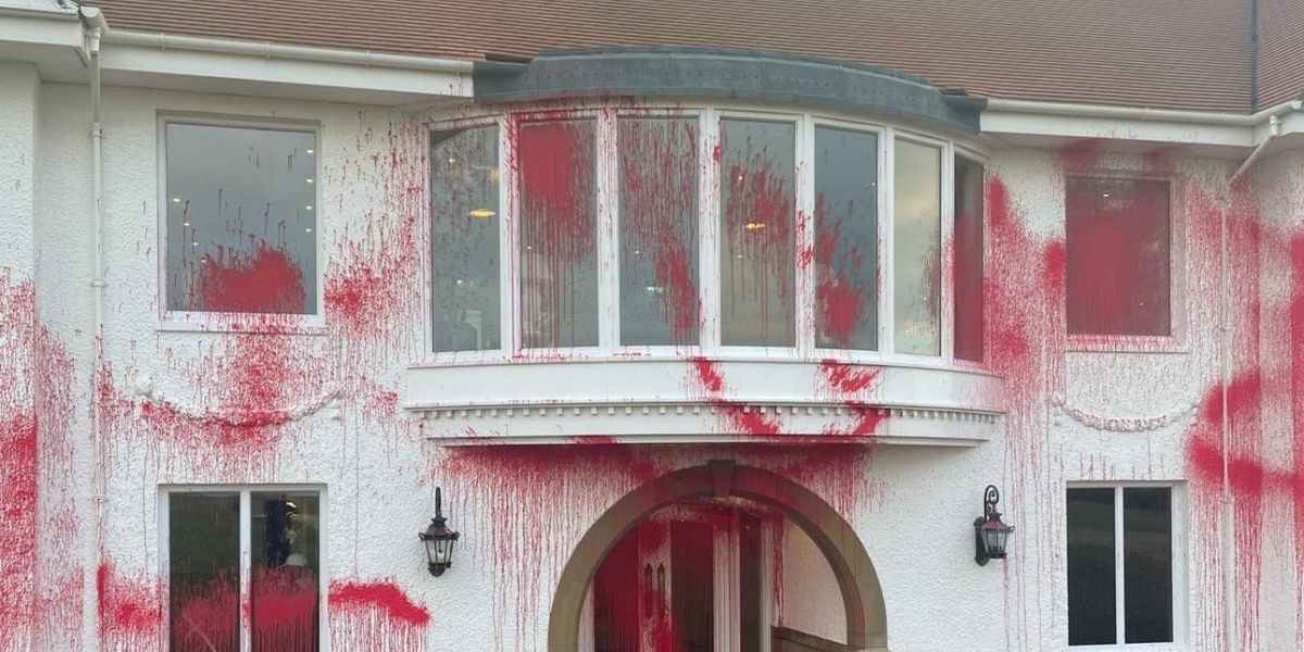 NextImg:'Gaza is not for sale!' Donald Trump's golf course vandalised by pro-Palestine protesters