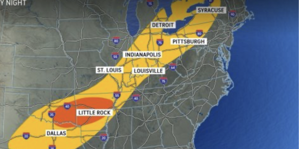 NextImg:US weather: Millions of Americans told to shelter amid 2,000-mile belt of hail-hurling tornadoes